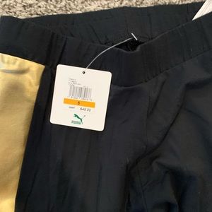 Puma leggings black and gold
